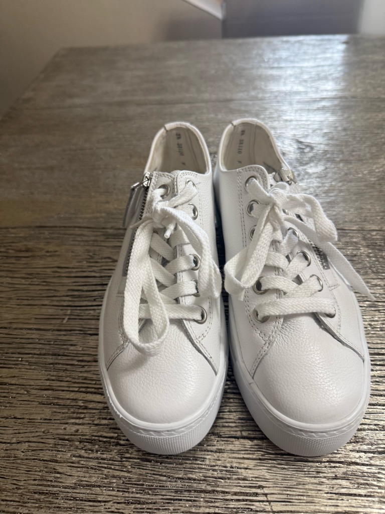 Paul Green Leather Sneaker New Msrp $ 429 Size Uk 3.5 Us 6